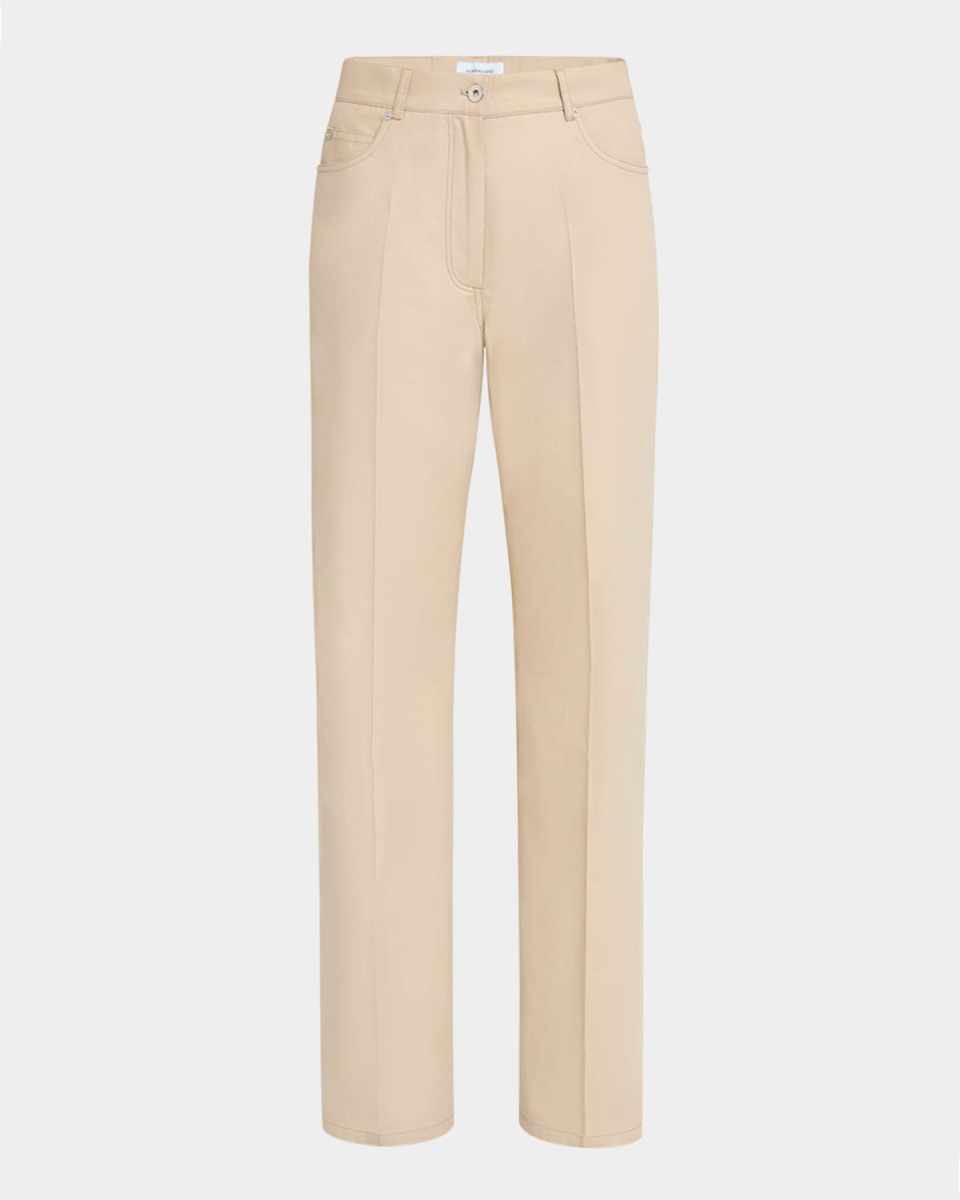 5-Pocket Cotton Straight-Leg Trousers